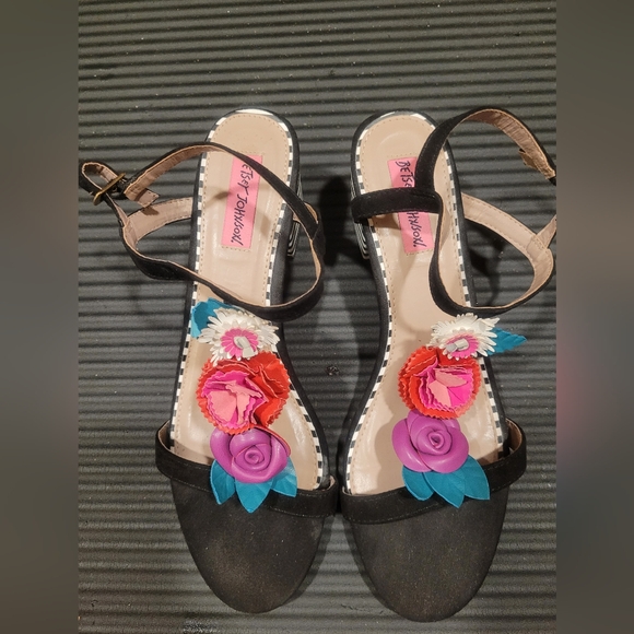 Betsey Johnson Shoes - SOLD Betsey Johnson Stack Heel Sandal